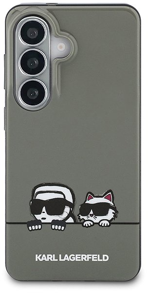 Telefon tok Karl Lagerfeld IML K&CH Peekaboo Logo Magnetic Samsung Galaxy S26 fekete tok ...