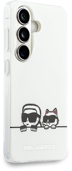 Telefon tok Karl Lagerfeld IML K&CH Peekaboo Logo Magnetic ZSamsung Galaxy S26 White tok ...