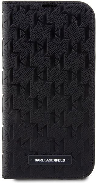 Handyhülle Karl Lagerfeld Saffiano Monogram Book Case für iPhone 14 Pro Max Black ...