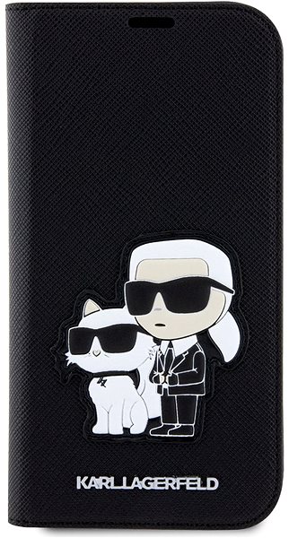 Puzdro na mobil Karl Lagerfeld PU Saffiano Karl and Choupette NFT Book Puzdro na iPhone 13 Black ...