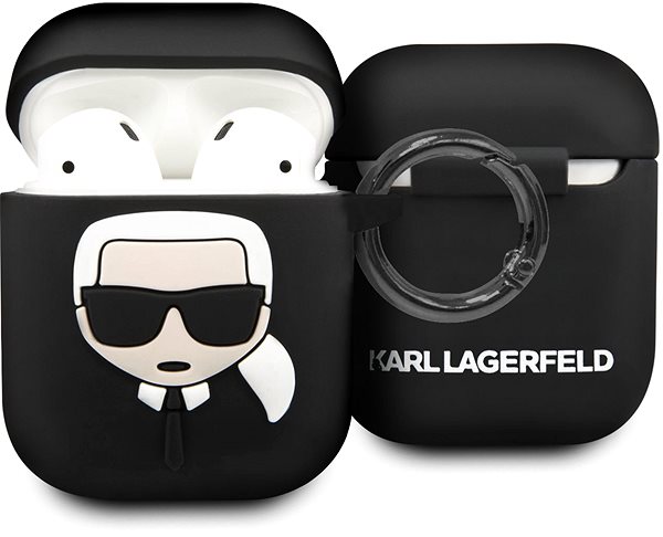 Headphone Case Karl Lagerfeld Silicone Case for Airpod Black Features/technology
