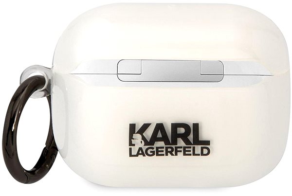 Fülhallgató tok Karl Lagerfeld 3D Logo NFT Choupette TPU Airpods White tok ...