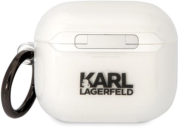 Kopfhörer-Hülle Karl Lagerfeld 3D Logo NFT Karl Head TPU Hülle für Airpods 3 Weiß ...