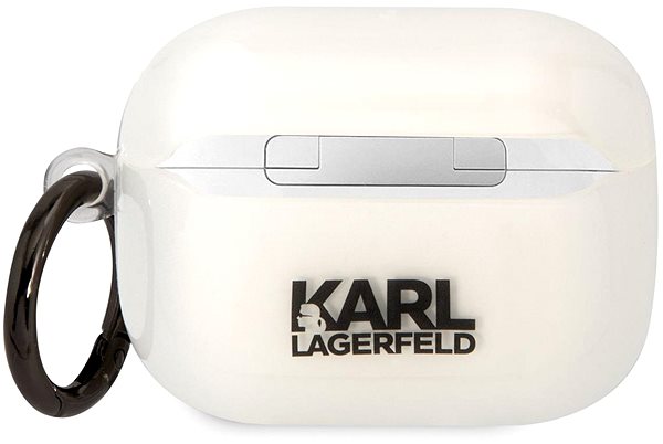 Kopfhörer-Hülle Karl Lagerfeld 3D Logo NFT Karl Head TPU Cover für Airpods Pro - Weiß ...