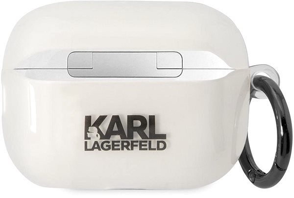 Fülhallgató tok Karl Lagerfeld 3D Logo NFT Karl Head TPU tok Airpods Pro 2 White készülékhez ...