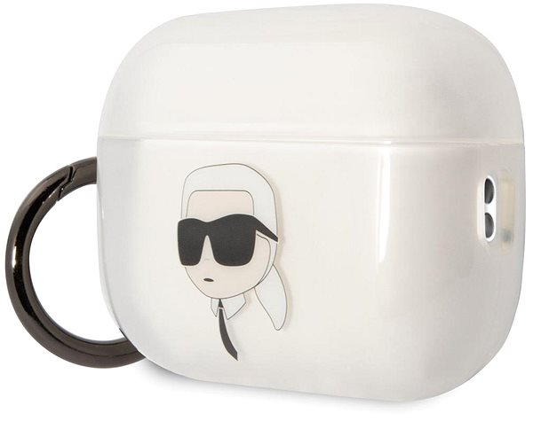 Fülhallgató tok Karl Lagerfeld 3D Logo NFT Karl Head TPU tok Airpods Pro 2 White készülékhez ...