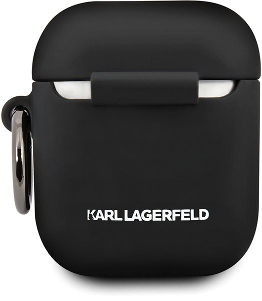Headphone Case Karl Lagerfeld Choupette Case for Airpods 1/2 Black Back page