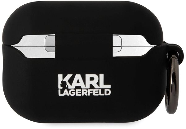 Kopfhörer-Hülle Karl Lagerfeld 3D Logo NFT Karl and Choupette Silikonhülle für AirPods Pro 2 Black ...
