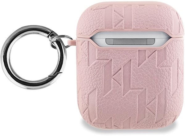 Fülhallgató tok Karl Lagerfeld PU Embossed Choupette Head AirPods tok 1/2 Pink ...