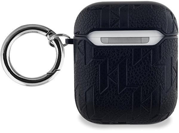 Fülhallgató tok Karl Lagerfeld PU Embossed Karl and Choupette Heads AirPods tok 1/2 Black ...