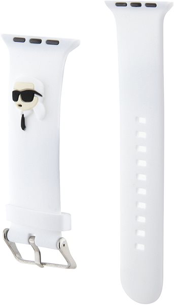 Remienok na hodinky Karl Lagerfeld Karl Head NFT na Apple Watch 38/40 White ...