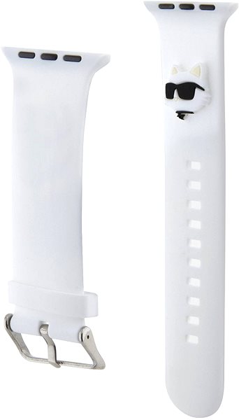 Szíj Karl Lagerfeld Choupette Head NFT Apple Watch 42/44 szíj - fehér ...