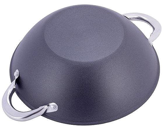 Wok Pan kamille Cast iron wok 32 × 11 cm ...