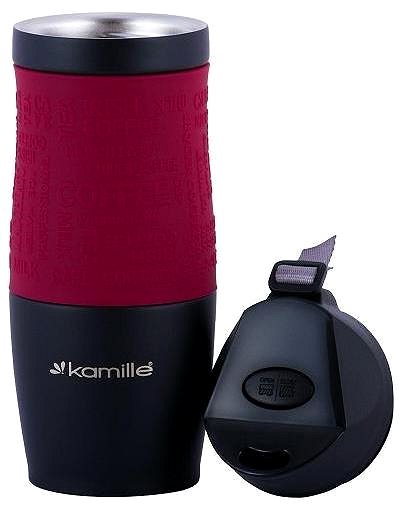 Thermal Mug Kamille Thermo mug 380ml, burgundy ...