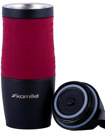 Thermal Mug Kamille Thermo mug 380ml, burgundy ...