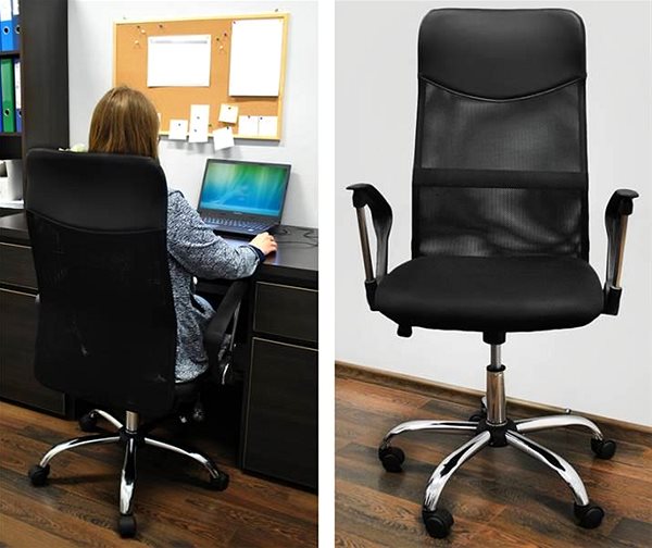 Office Chair Malatec 23236 Office chair Mesh black ...