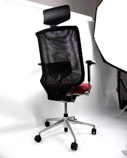 Office Chair Alberto Vitra Meda black-red ...