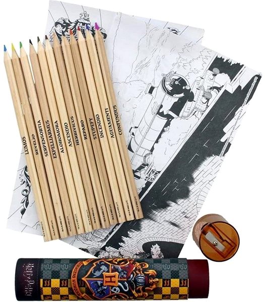 Coloured Pencils Pyramid Posters Harry Potter - crayons and colouring pages ...