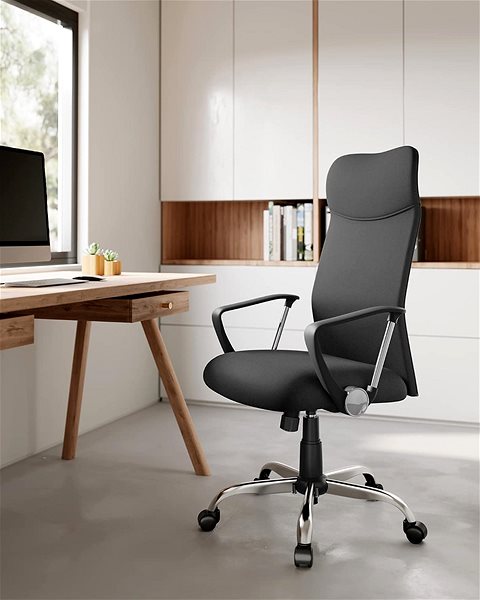 Office Chair SONGMICS Ergonomic office chair, adjustable, 63 × 63 × 110-120 cm ...