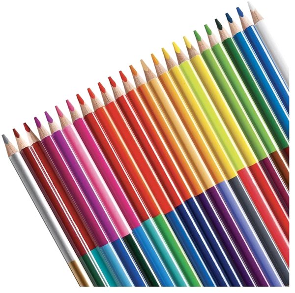 Coloured Pencils Carioca Bicolour crayons 24 pcs ...