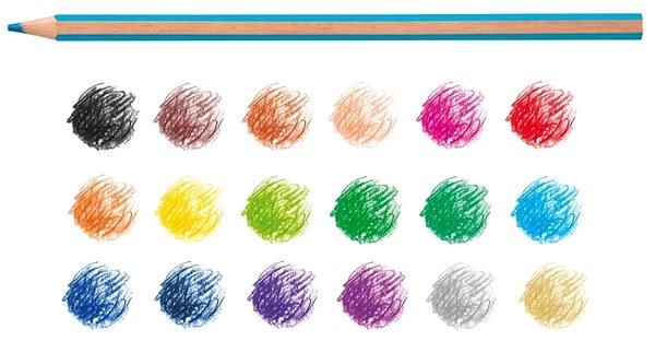 Coloured Pencils Carioca Supercolour crayons 18 pcs ...