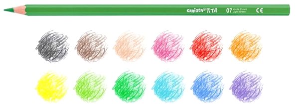 Coloured Pencils Carioca Tita crayons 12 pcs ...