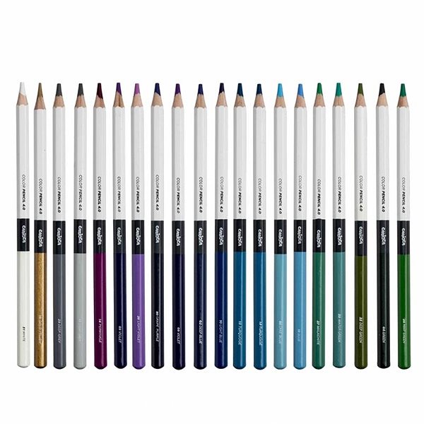 Coloured Pencils Carioca Plus Crayons 4.0 in gift pack 40 pcs ...