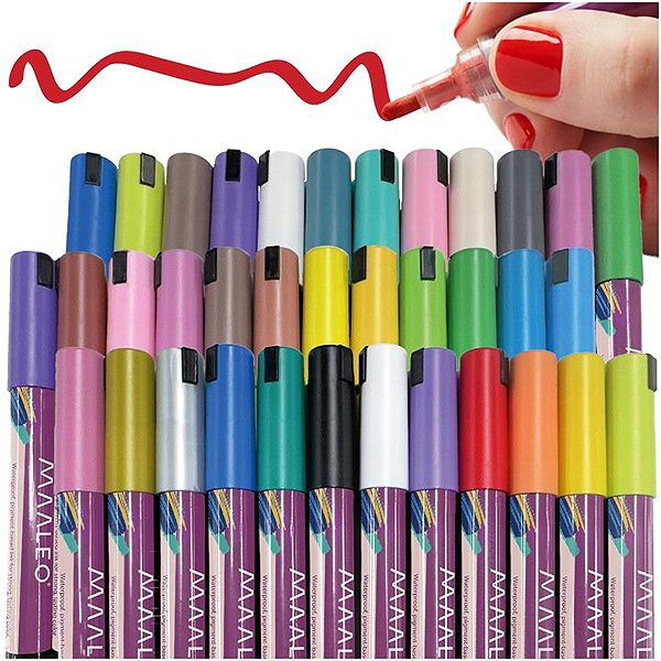 MAALEO 25813 acrylic markers - set of 36 .