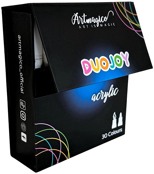 Artmagico Duojoy acrylic markers, double-tipped, 30 colours .
