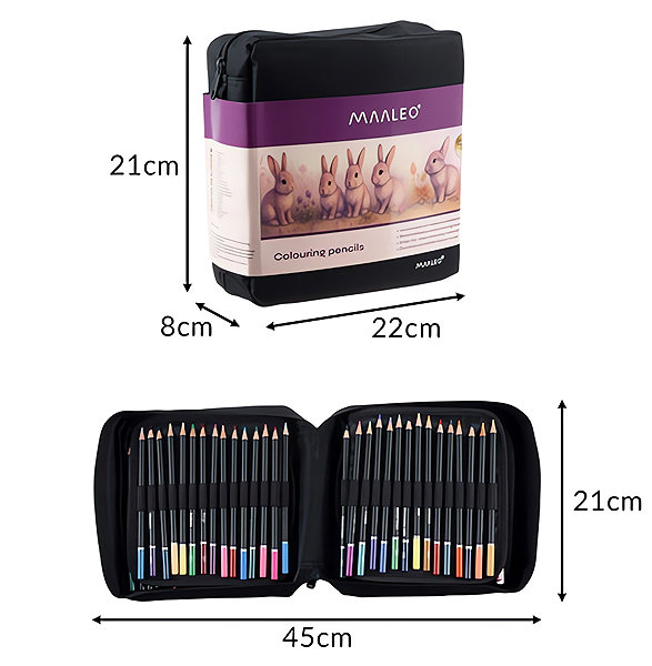 Coloured Pencils Maaleo 26519 Set in case 120 colours ...