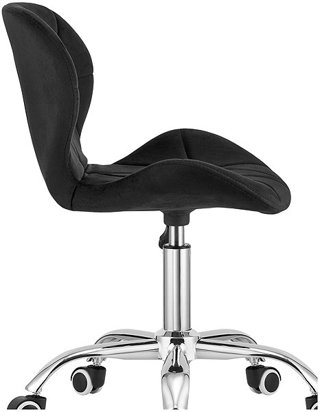 Office Chair ModernHome Office velvet swivel chair AVOLA, black ...