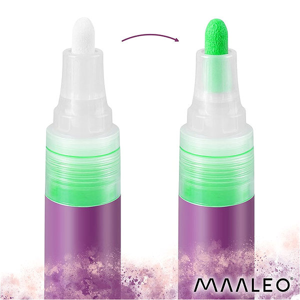 MAALEO 27052 acrylic markers - set of 8 colours .