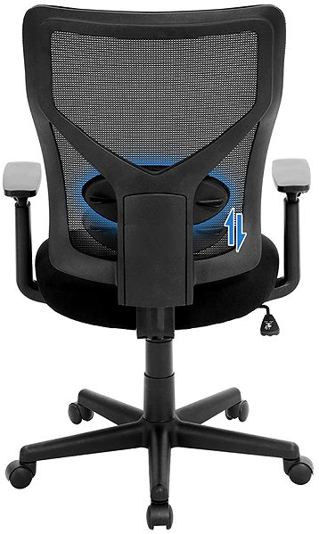 Office Chair SONGMICS Ergonomic mesh office chair, adjustable, swivel ...