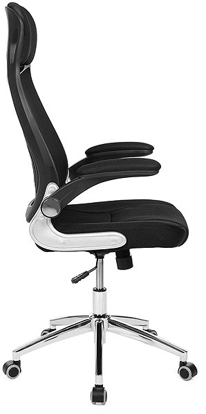 Office Chair SONGMICS Office chair, ergonomic, adjustable, swivel, black ...