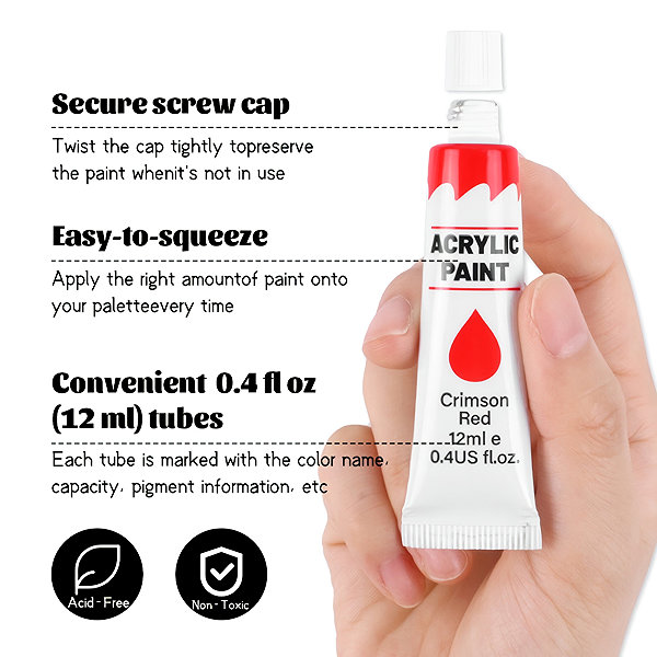Acrylic paints for canvas FunCo Large painting set Acrylic paints with canvases and accessories 36 pcs .