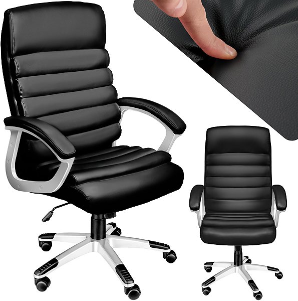 Office Armchair TecTake Paul, black ...