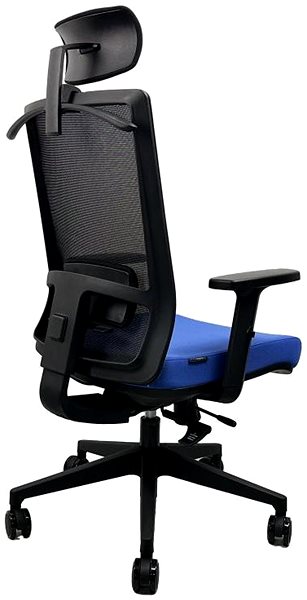 Office Chair OFFICE MORE Office chair DVIS blue with headrest ...