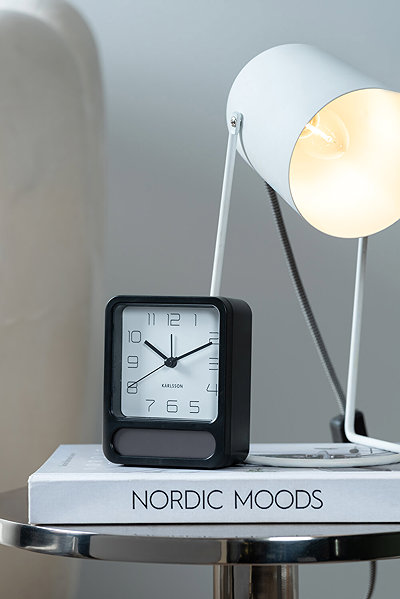 Alarm Clock Karlsson Alarm clock with thermometer and hygrometer DOU ...
