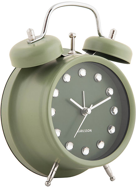Karlsson Glamour GLAM DIAMONDS Alarm Clock, diameter 11.8cm.