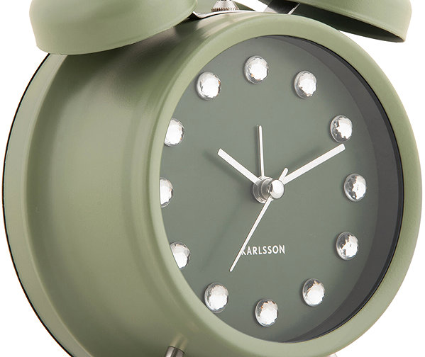 Karlsson Glamour GLAM DIAMONDS Alarm Clock, diameter 11.8cm.