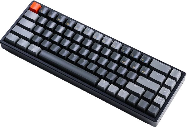 Gaming Keyboard Keychron K6 68 Key Hot-Swappable Switch Mechanical - US Lateral view