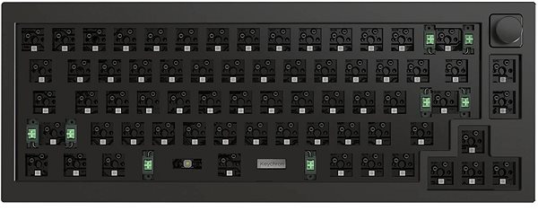 Gaming Keyboard Keychron Q2 65% Layout QMK Gateron G PRO Hot-Swappable Brown Switch - US, black ...