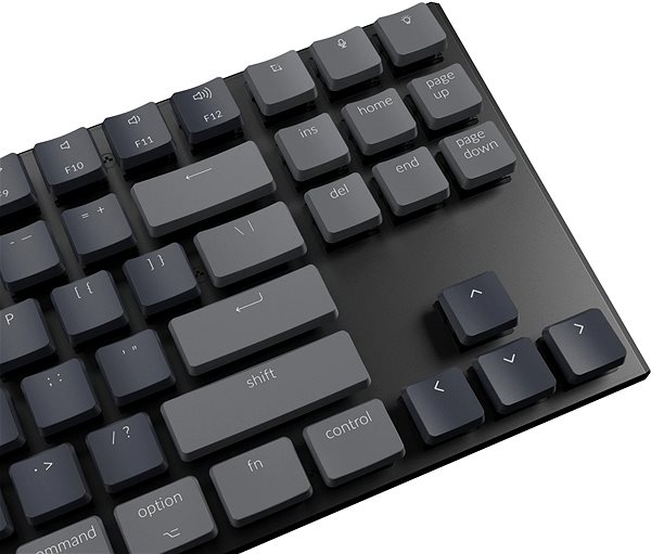 Gaming Keyboard Keychron K1SE TKL Ultra-Slim Low Profile Hot-Swappable Optical Red Switch - US Lateral view