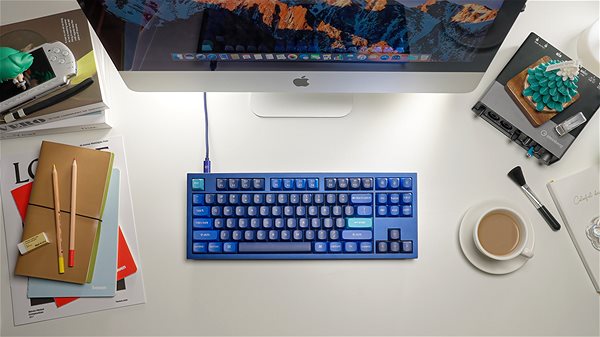 Gaming Keyboard Keychron Q3 Knob Hot-Swappable Red Switch, Navy Blue - US ...