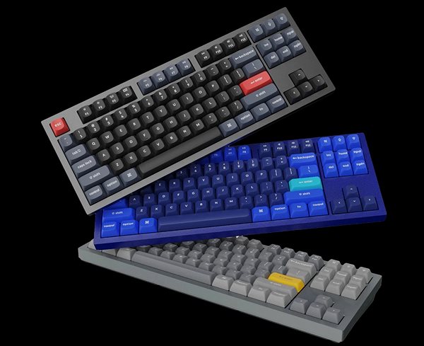 Gaming Keyboard Keychron Q3 Knob Hot-Swappable Red Switch, Navy Blue - US ...