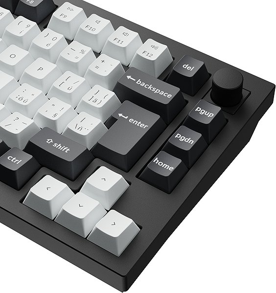 Gaming Keyboard Keychron Q1 HE Swappable RGB Backlight Nebula Switch Knob Version - Black, CZ/SK ...