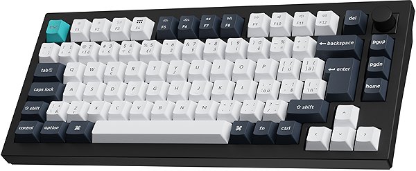 Gaming Keyboard Keychron Q1 Max Swappable RGB Backlight Brown Switch Knob Version - Black, CZ/SK ...