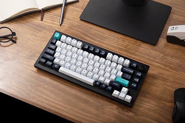 Gaming Keyboard Keychron Q1 Max Swappable RGB Backlight Brown Switch Knob Version - Black, US ...