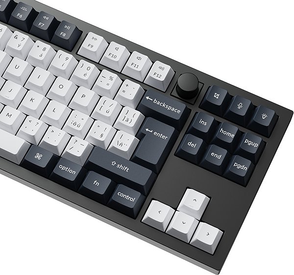 Gaming Keyboard Keychron Q3 Max Swappable RGB Backlight Brown Switch Knob Version - Black, CZ/SK ...