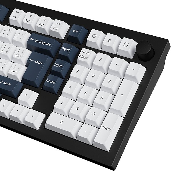 Gaming Keyboard Keychron Q5 Max Swappable RGB Backlight Red Switch Knob Version - Black, CZ/SK ...